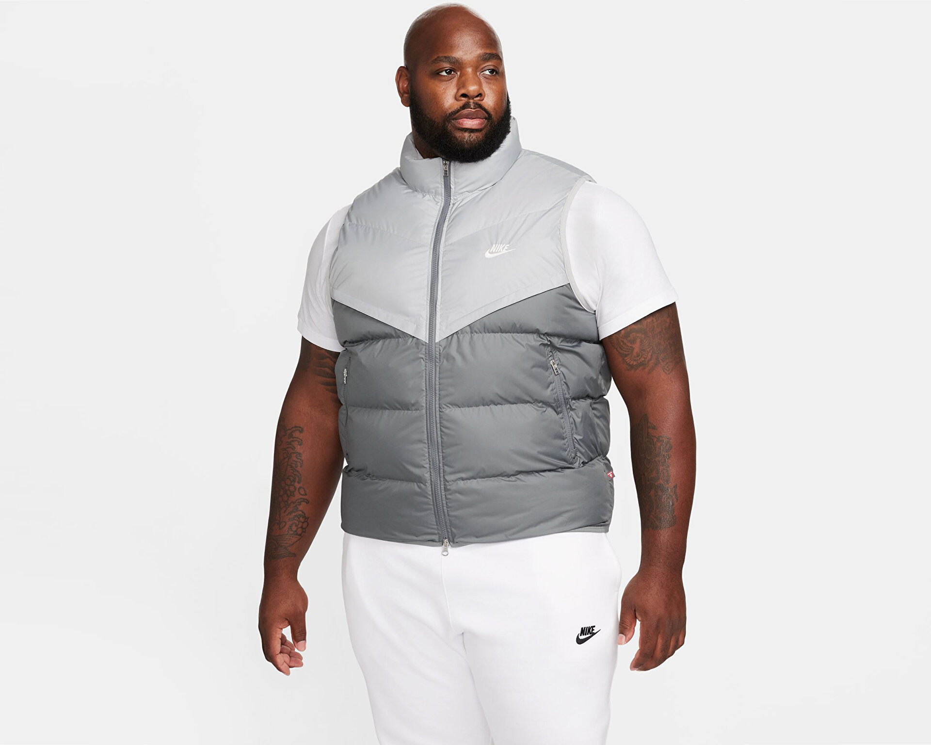 Nike Erkek M Nk Sf Wr Pl-Fld Vest Gri FB8193-077