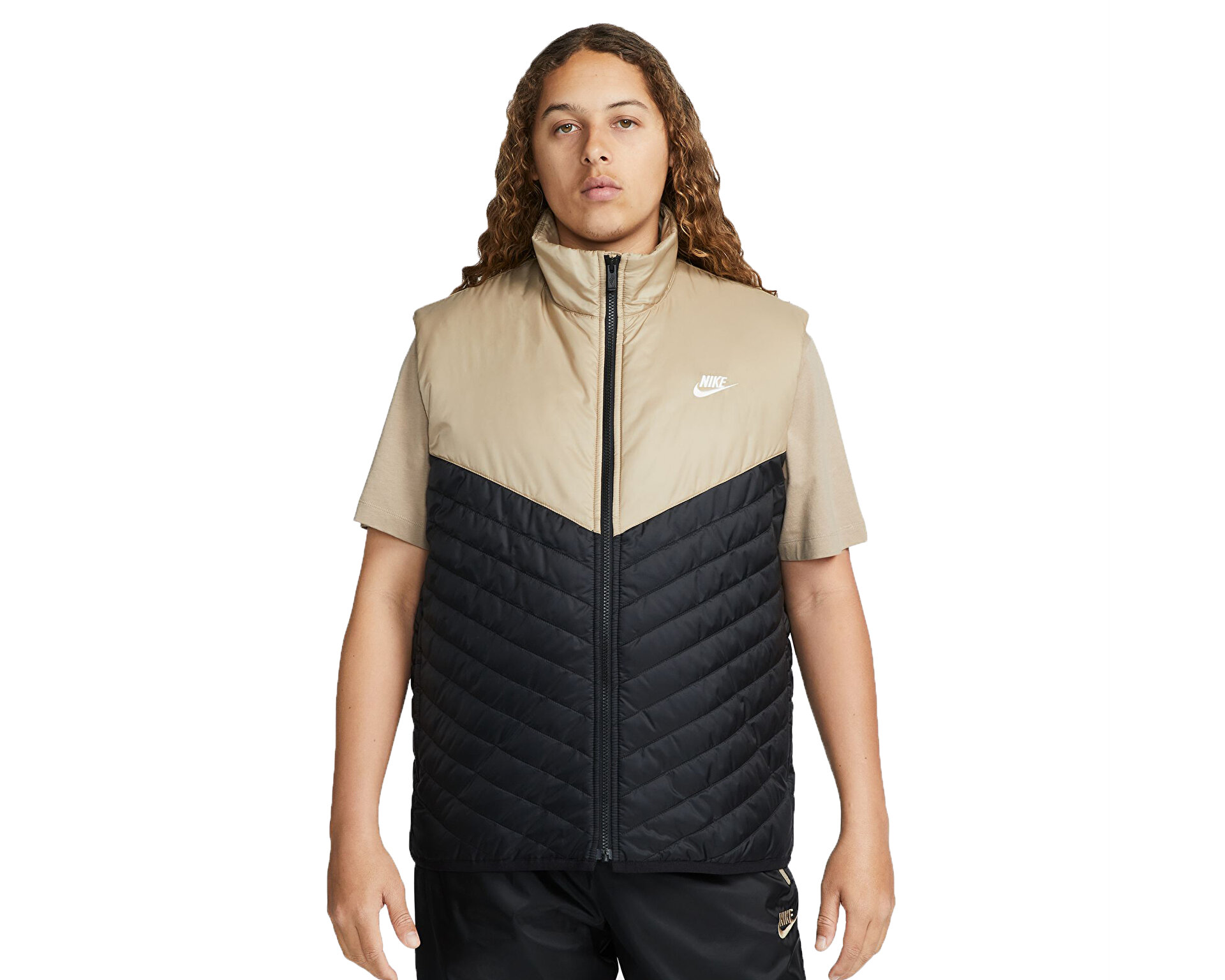 メンズウェア 57. BRIEFING WR V NECK KNIT VEST Nike Erkek M Nk Tf Wr Midweight Vest Siyah FB8201-010