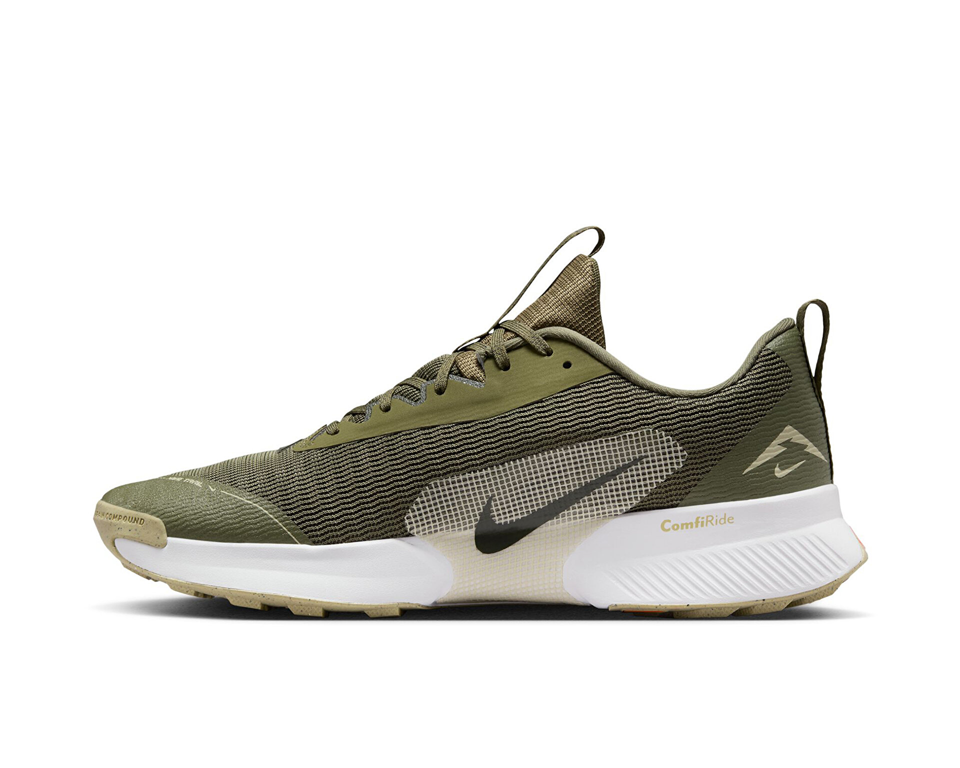 olive green nike running shoes