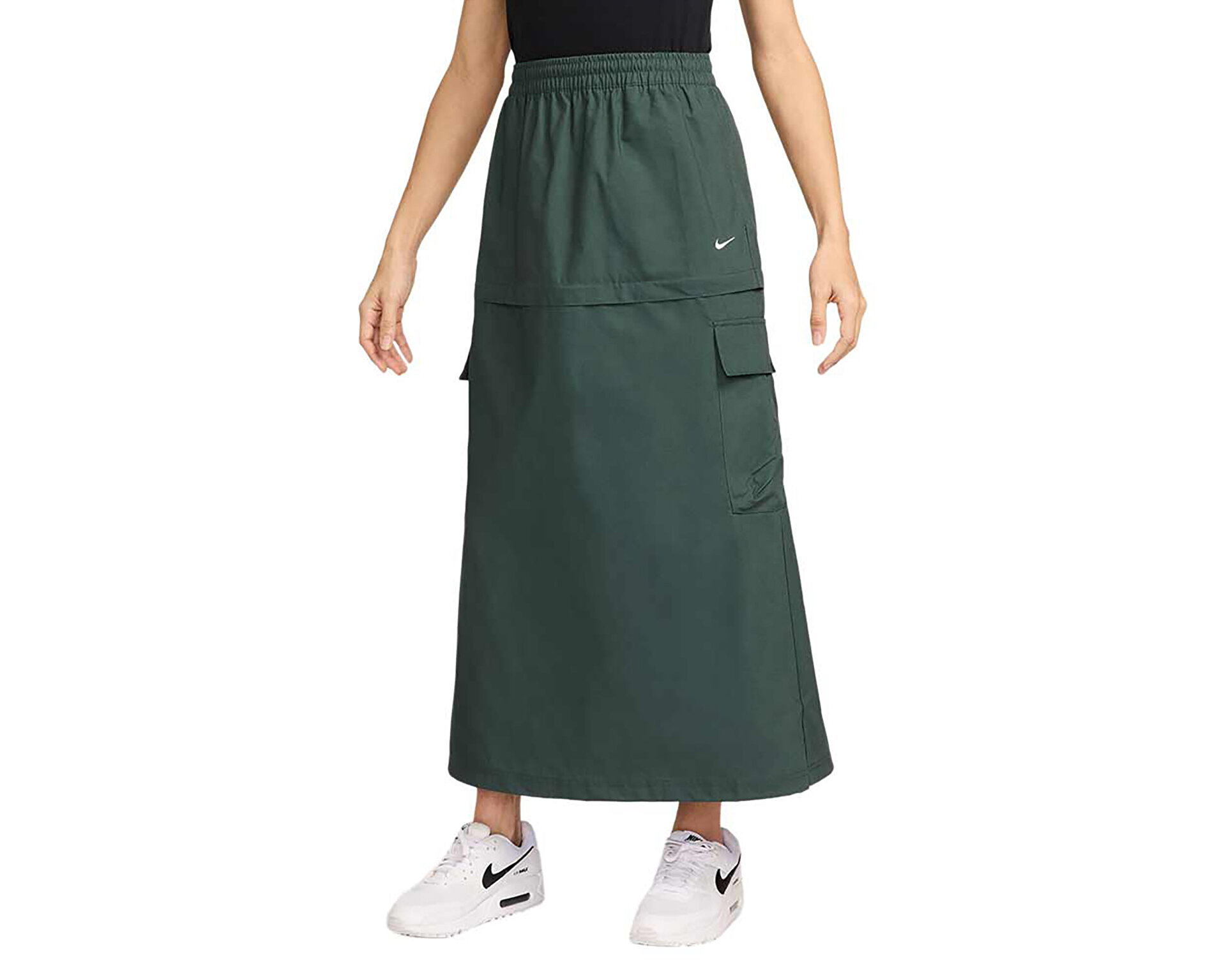 Nike Kadın W Nsw Esstl Wvn Mr Cgo Mdi Skt Yeşil FV7503-338