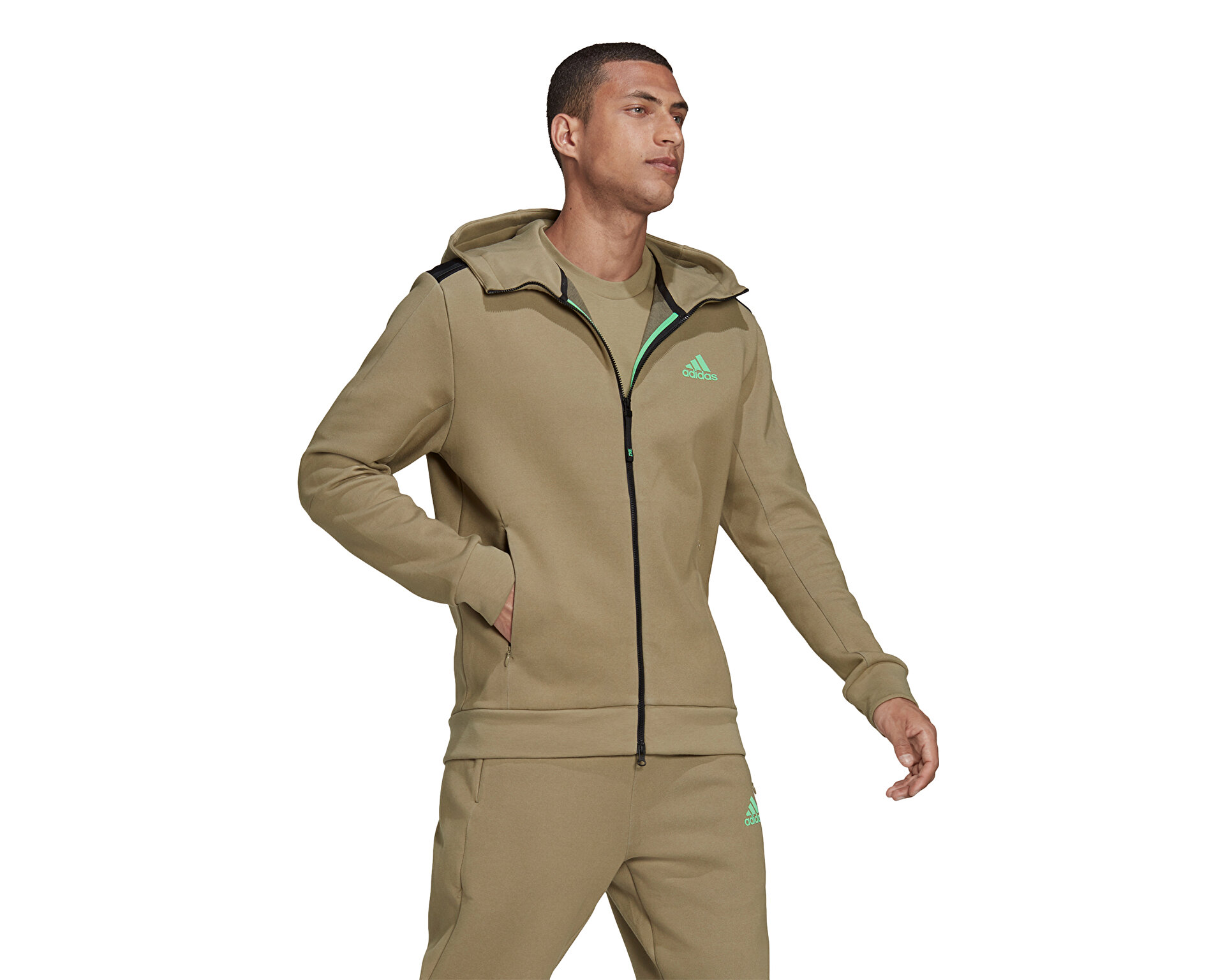 adidas Erkek M Zne Hood Haki H39842
