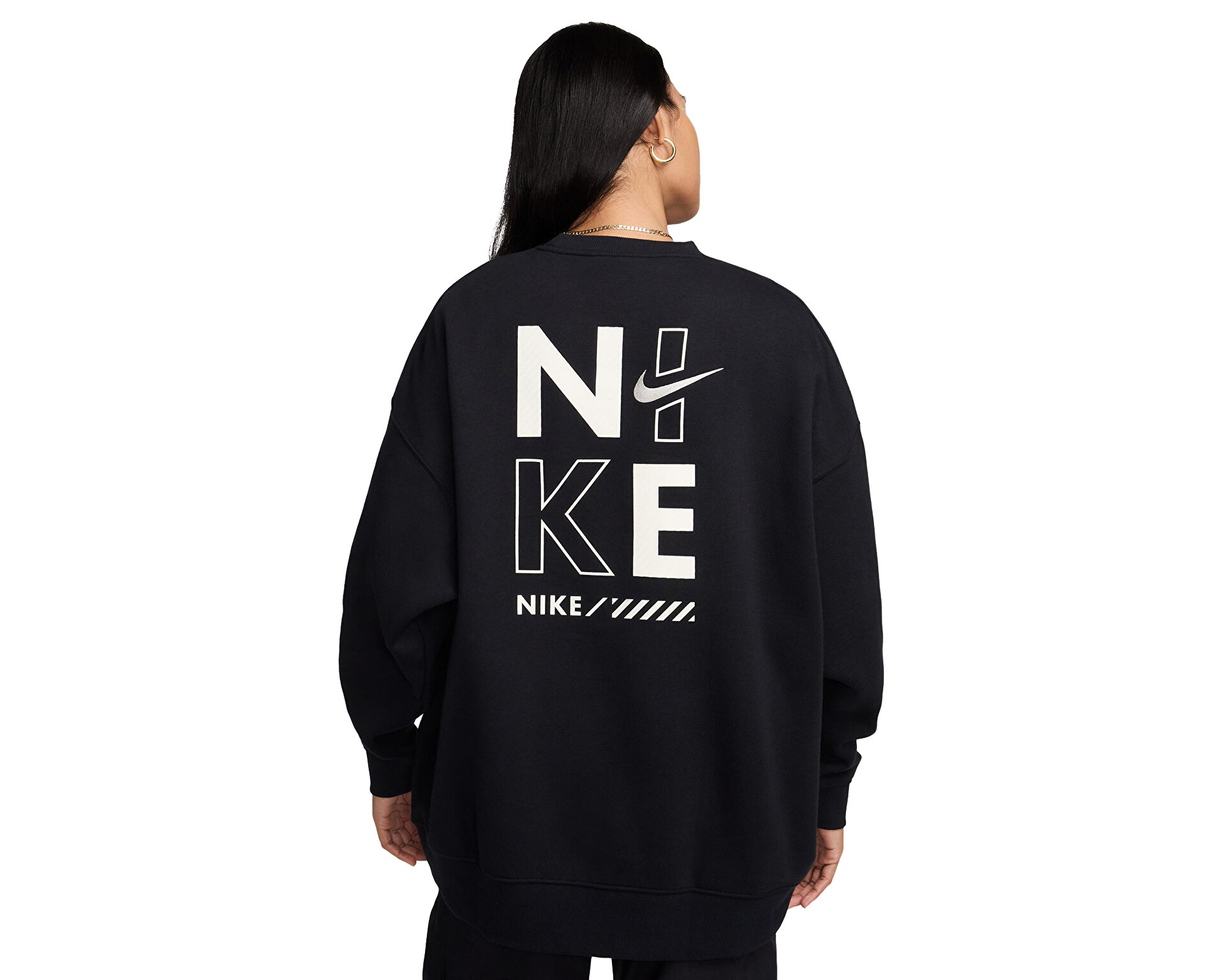 black nike sweater no hood