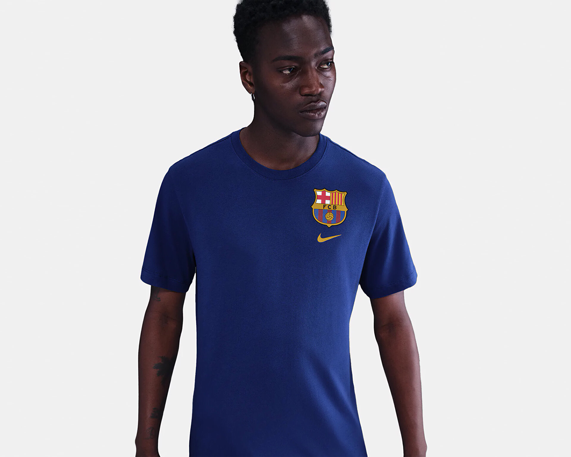 NIKE Erkek FCB M NK CREST TEE Mavi HQ8396-455 | Korayspor