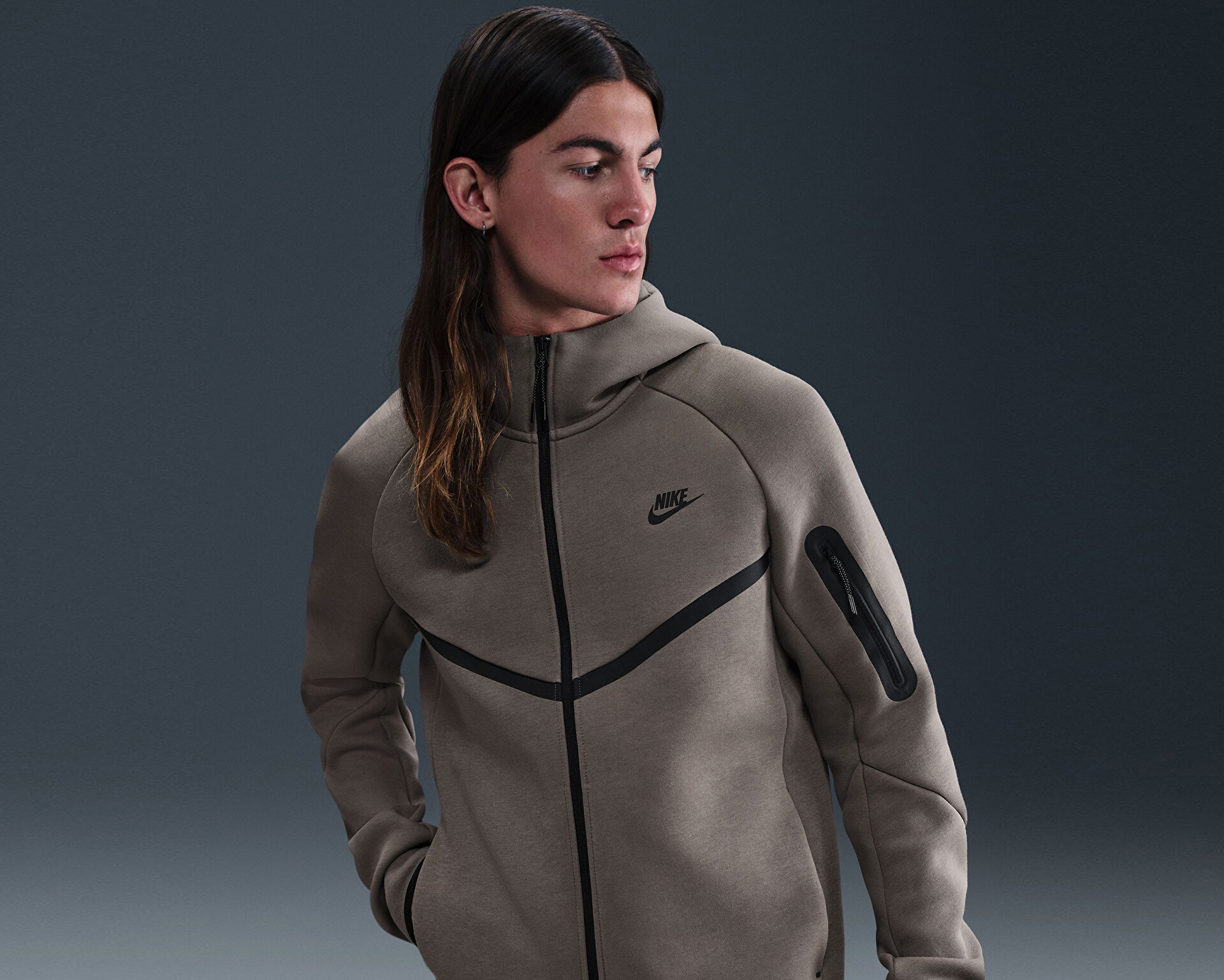 NIKE Erkek M NK TCH FLC FZ WR HOODIE Kahverengi HV0949-289 | Korayspor