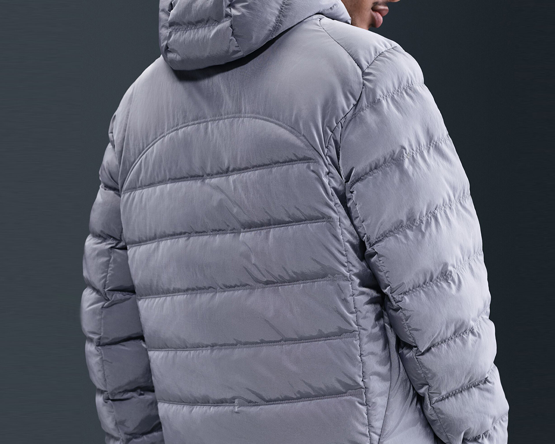 nike synthetic fill jacket grey