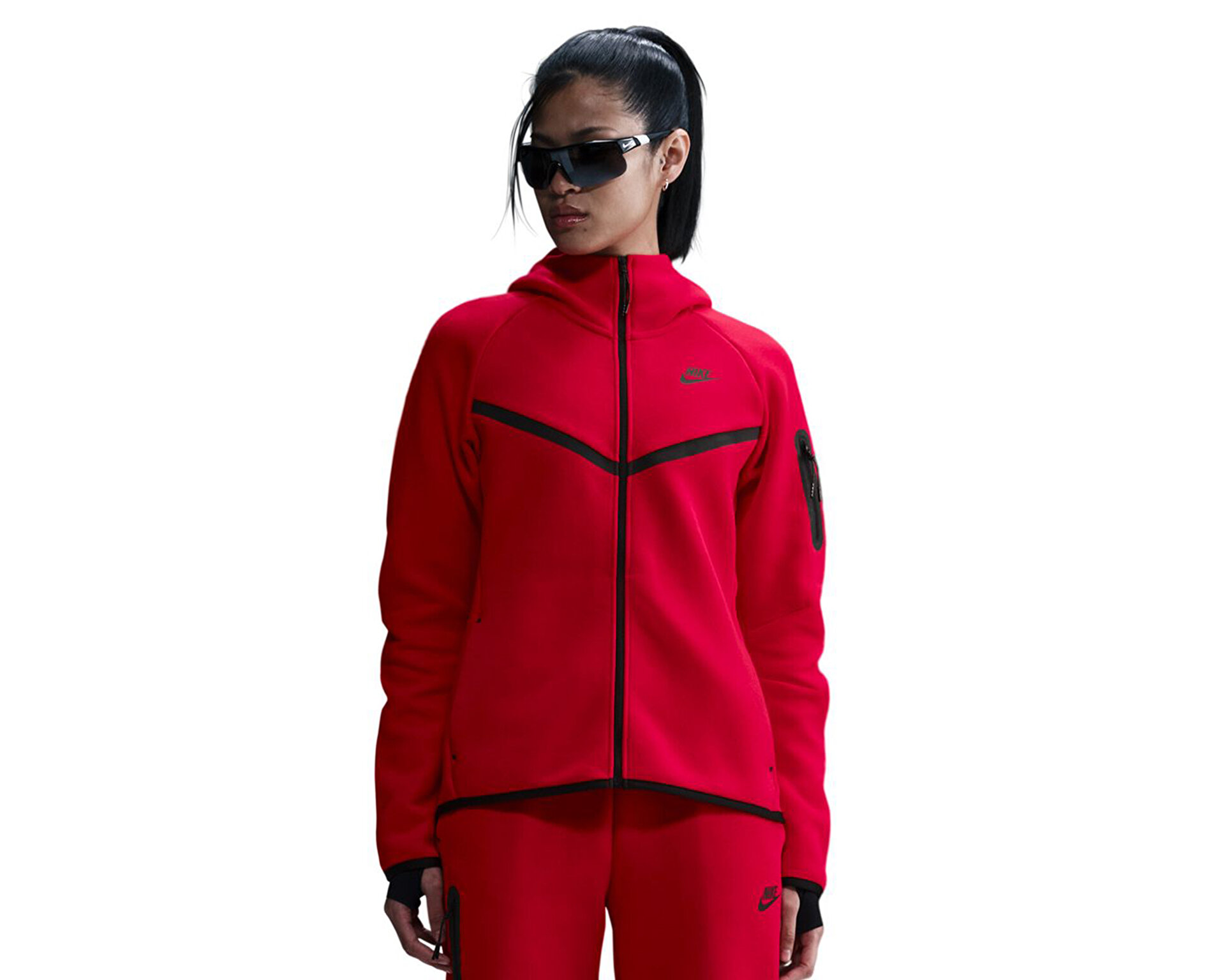 5000VT 赤 NIKE Kadın SPORTSWEAR TECH FLEECE WINDRUNNER Kırmızı HV6747-657