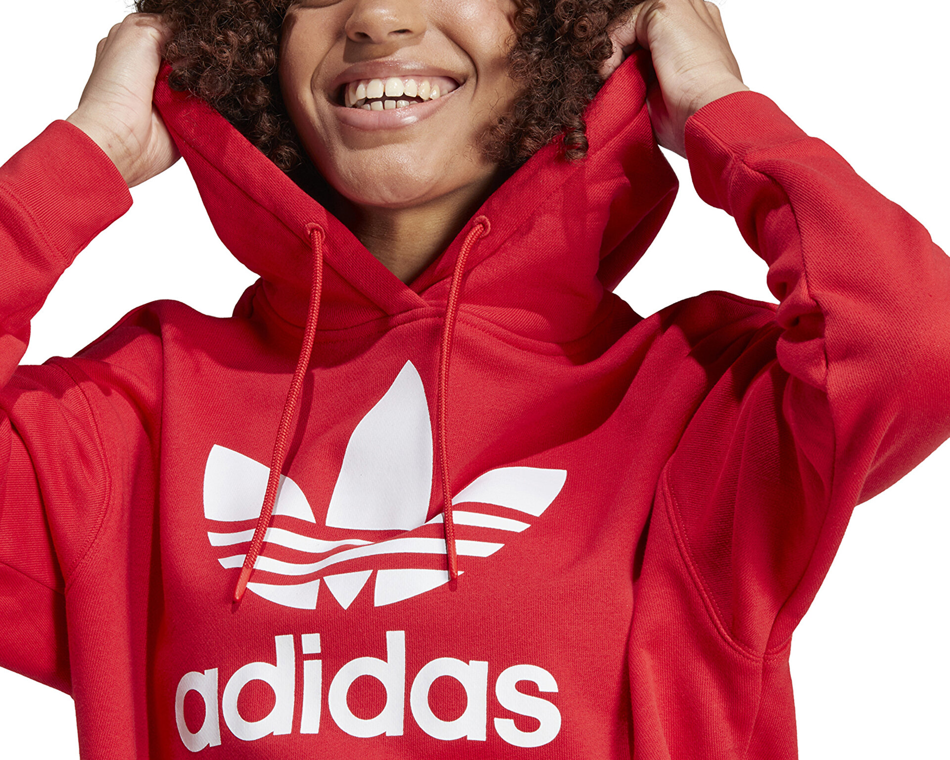 adidas Kadın Trf Hoodie Kırmızı IK6470