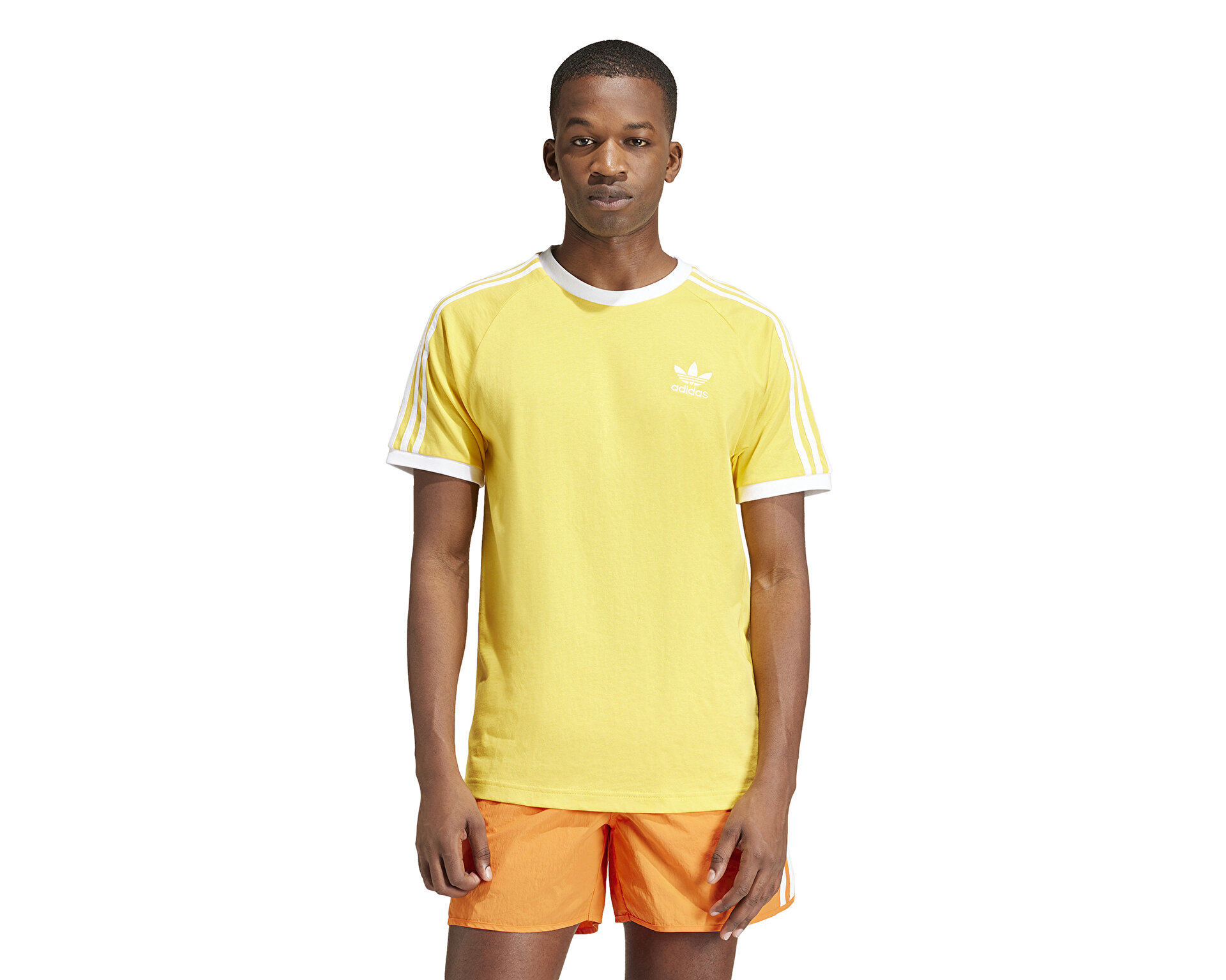 adidas Erkek 3-Stripes Tee Sarı IM9388