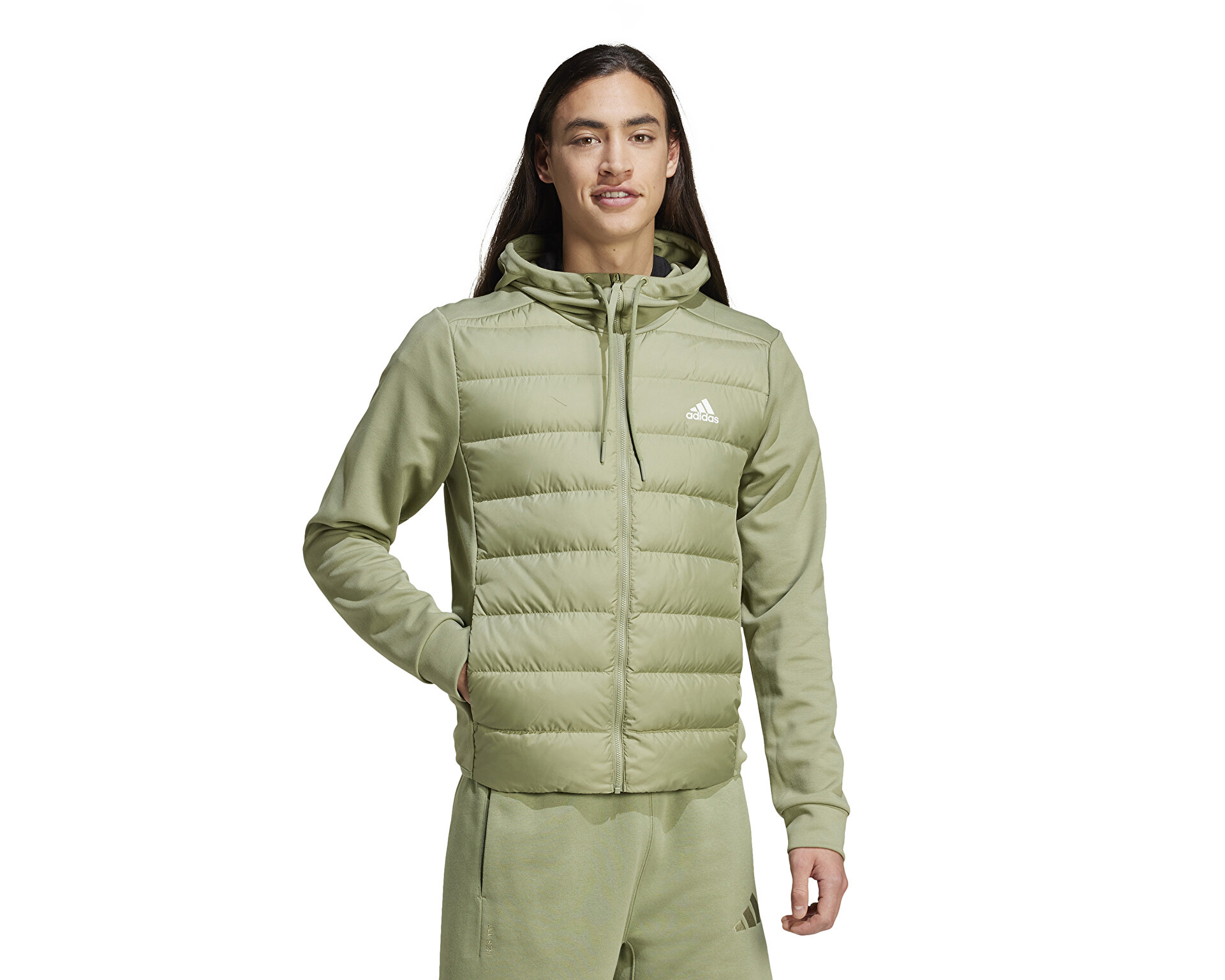 adidas Erkek Ess Dwn Hyb J Yeşil IX8915