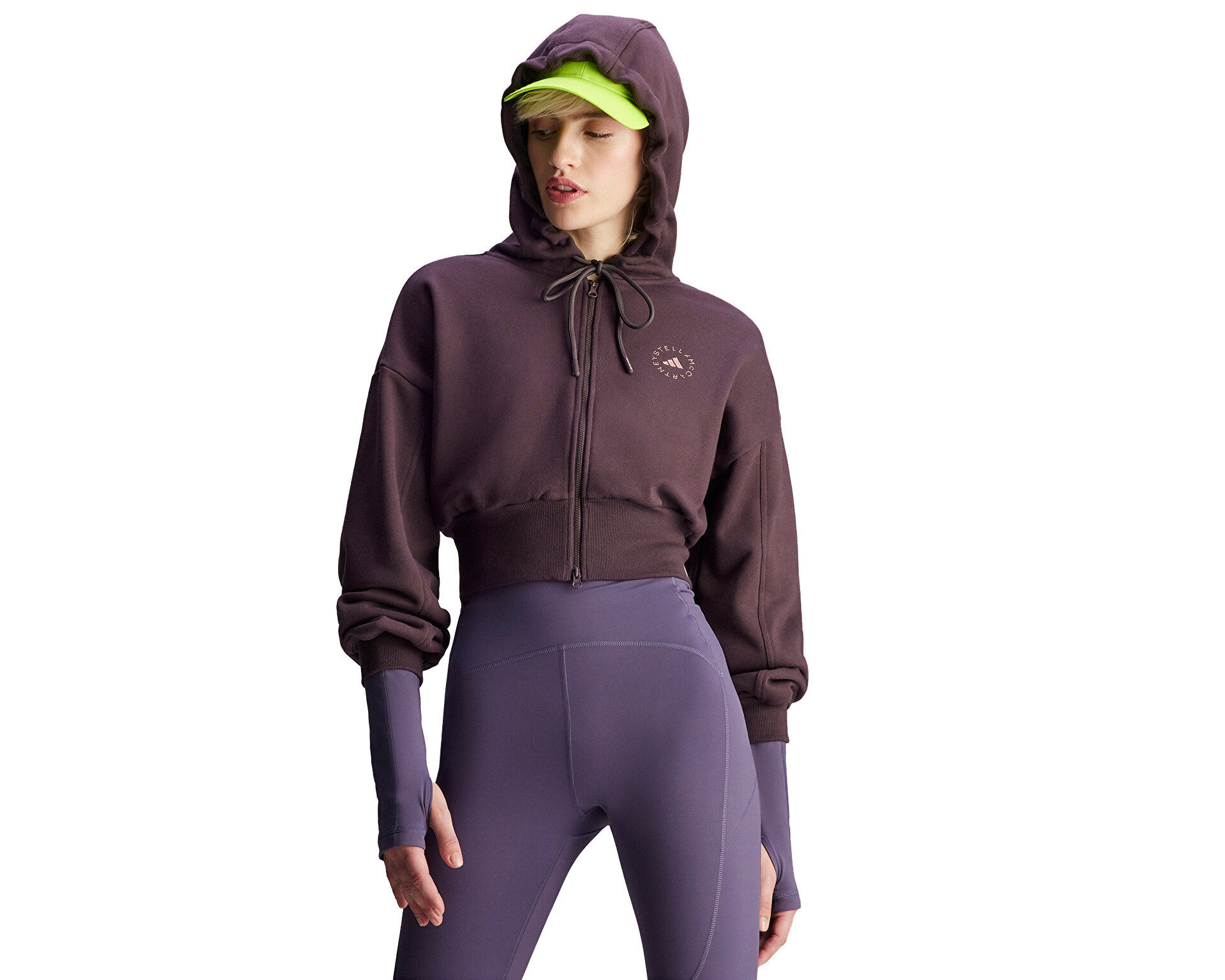 adidas Kadın Asmc Cro Hoodie Mor IZ5011