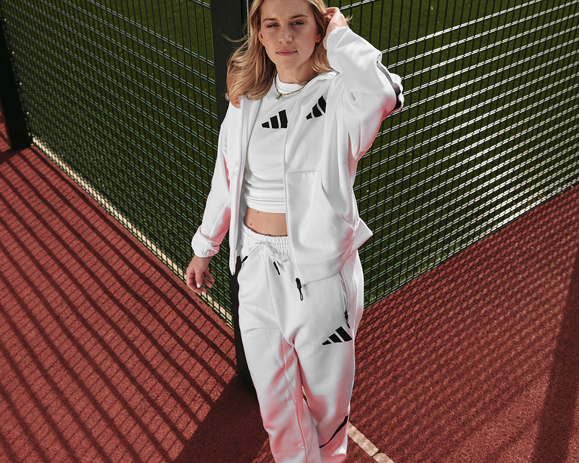 adidas Kadın W Z.N.E. Pt Beyaz JE7843