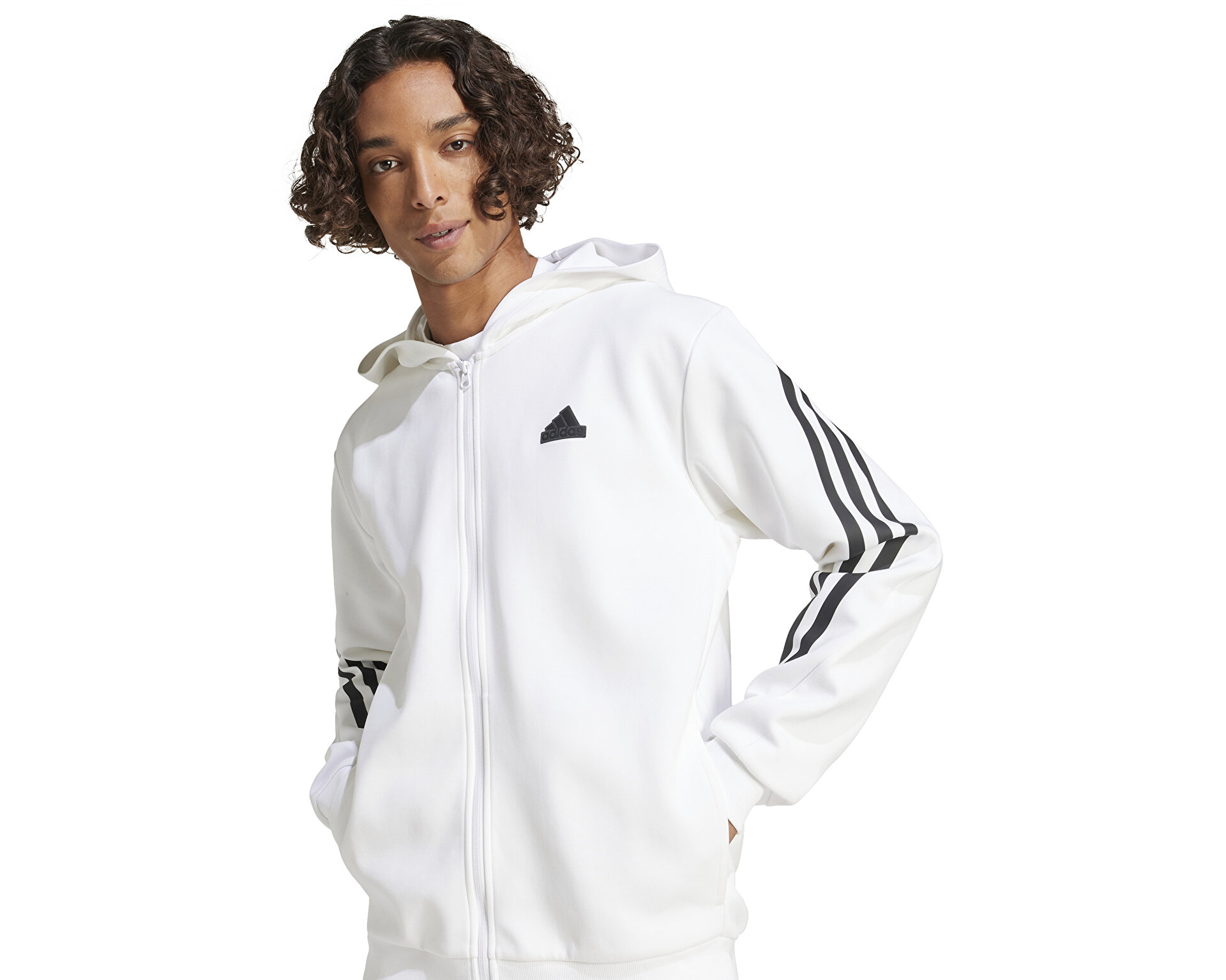 adidas Erkek M Fi 3S Fz Beyaz JJ4158