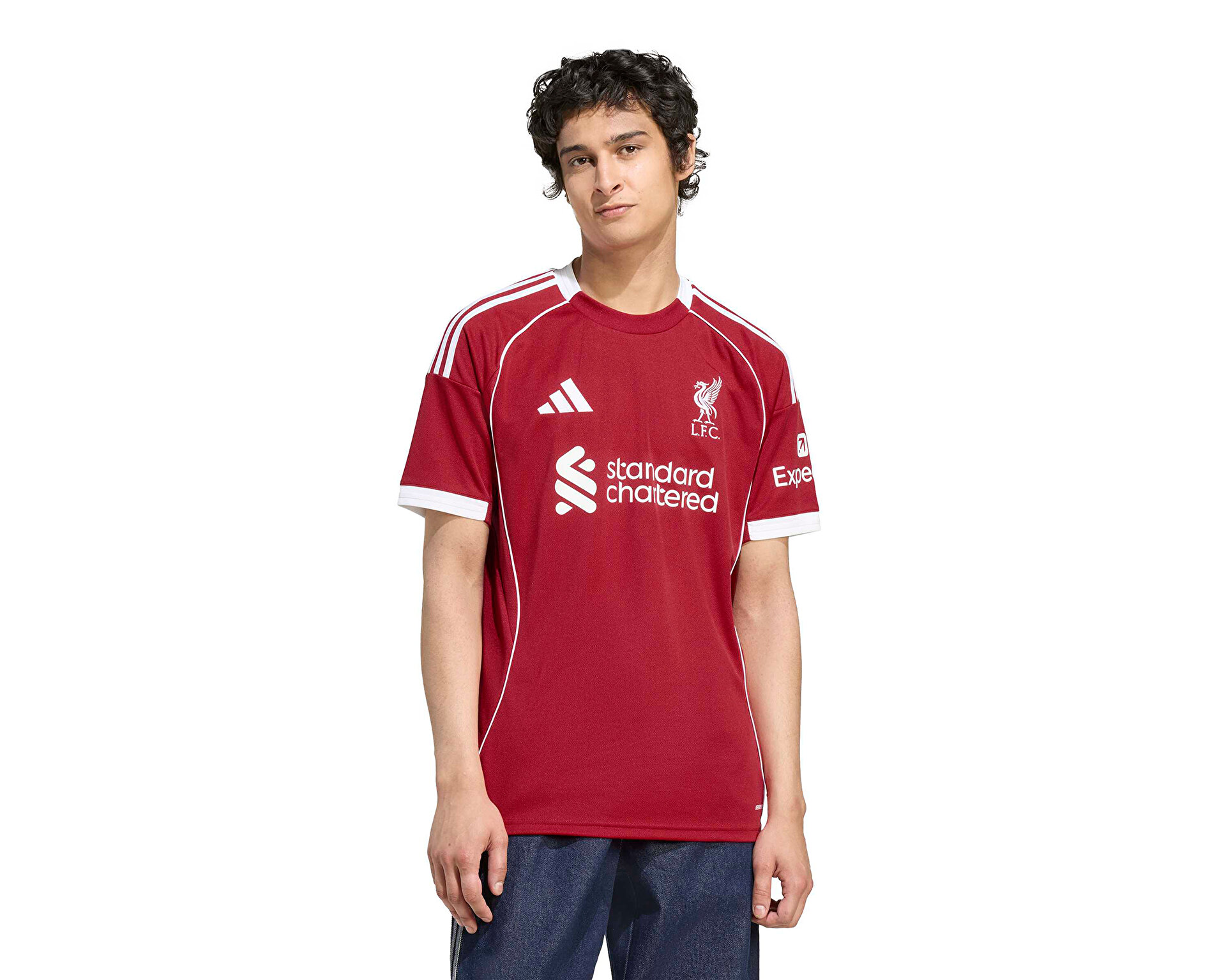 ADIDAS Erkek Liverpool FC 25-26 İç Saha Forması Kırmızı JV6423