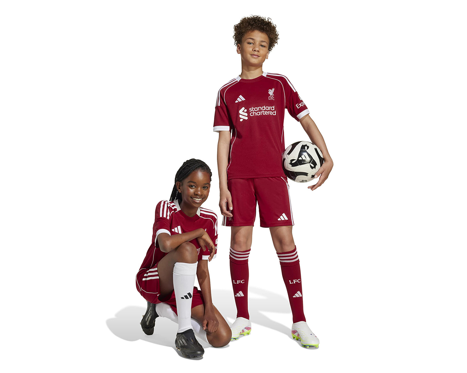 ADIDAS Unisex Çocuk Liverpool FC 25/26 İç Saha Şortu Kırmızı