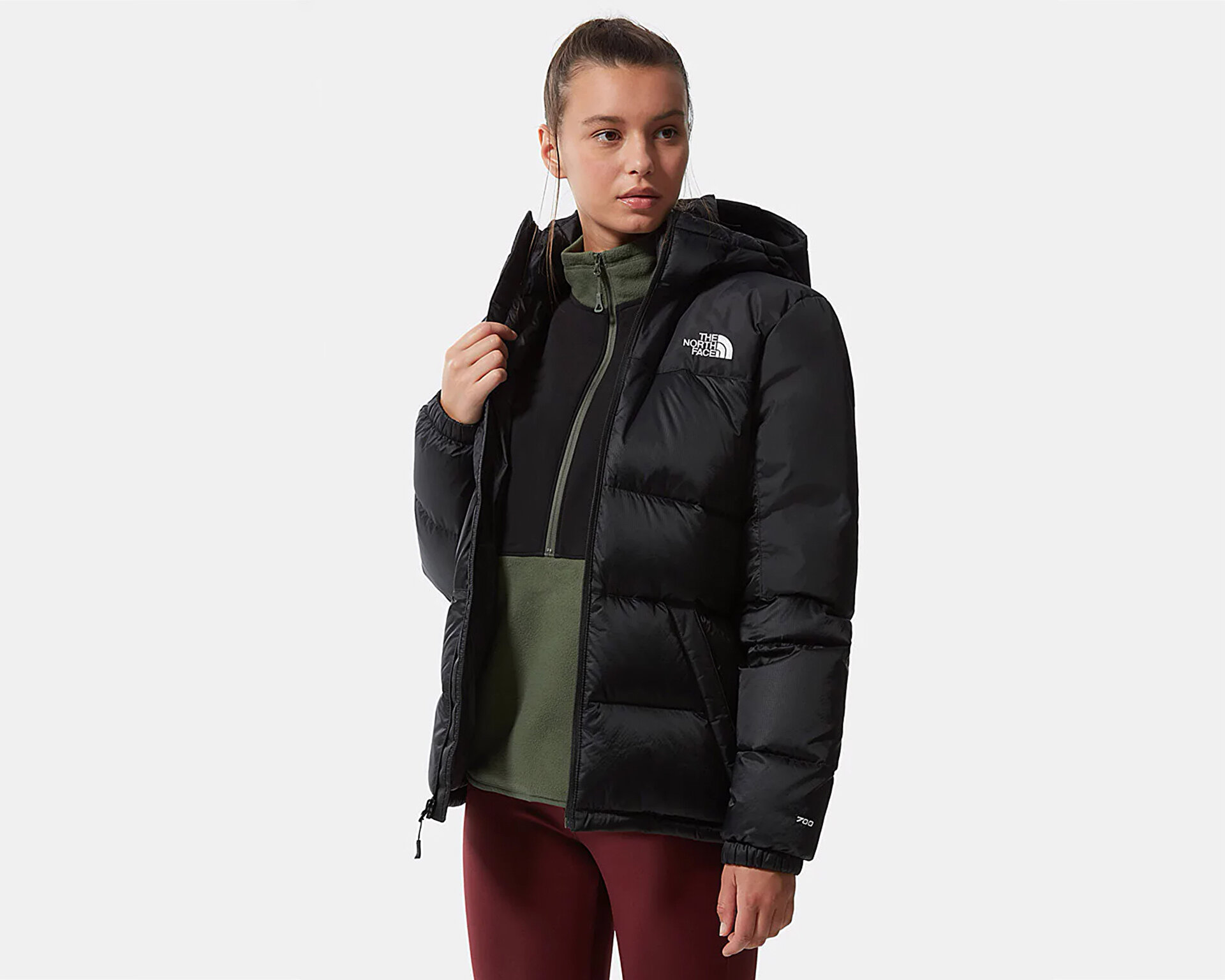 The North Face Kadın W Diablo Down Hoodie Siyah NF0A55H4KX71