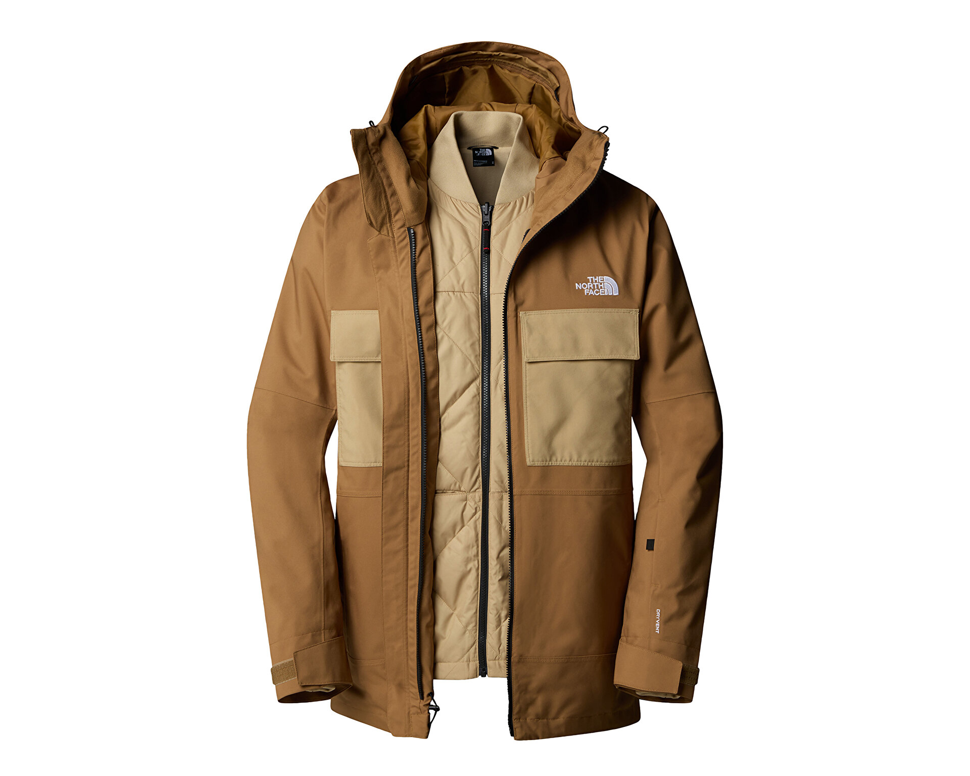 THE NORTH FACE Erkek M FOURBARREL TRICLIMATE JACKET Kahverengi