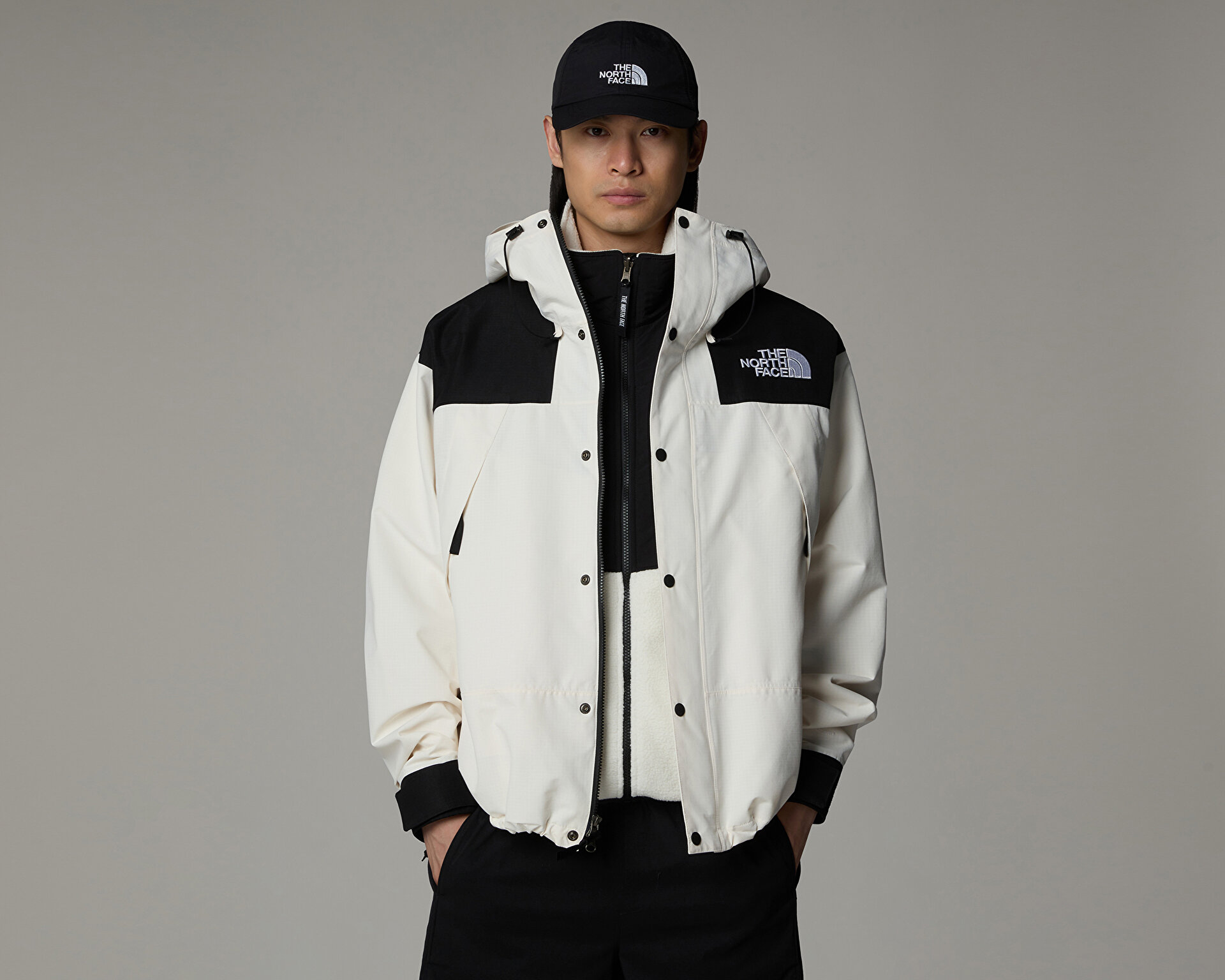 NORTH FACE Erkek M DRYVENT MONO MOUNTAIN JACKET Beyaz NF0A88XFROU1