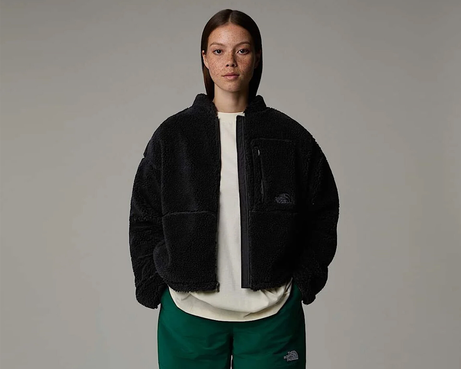 THE NORTH FACE Kadın W EXTREME PILE 2 FZ JACKET Siyah NF0A88ZBJK31