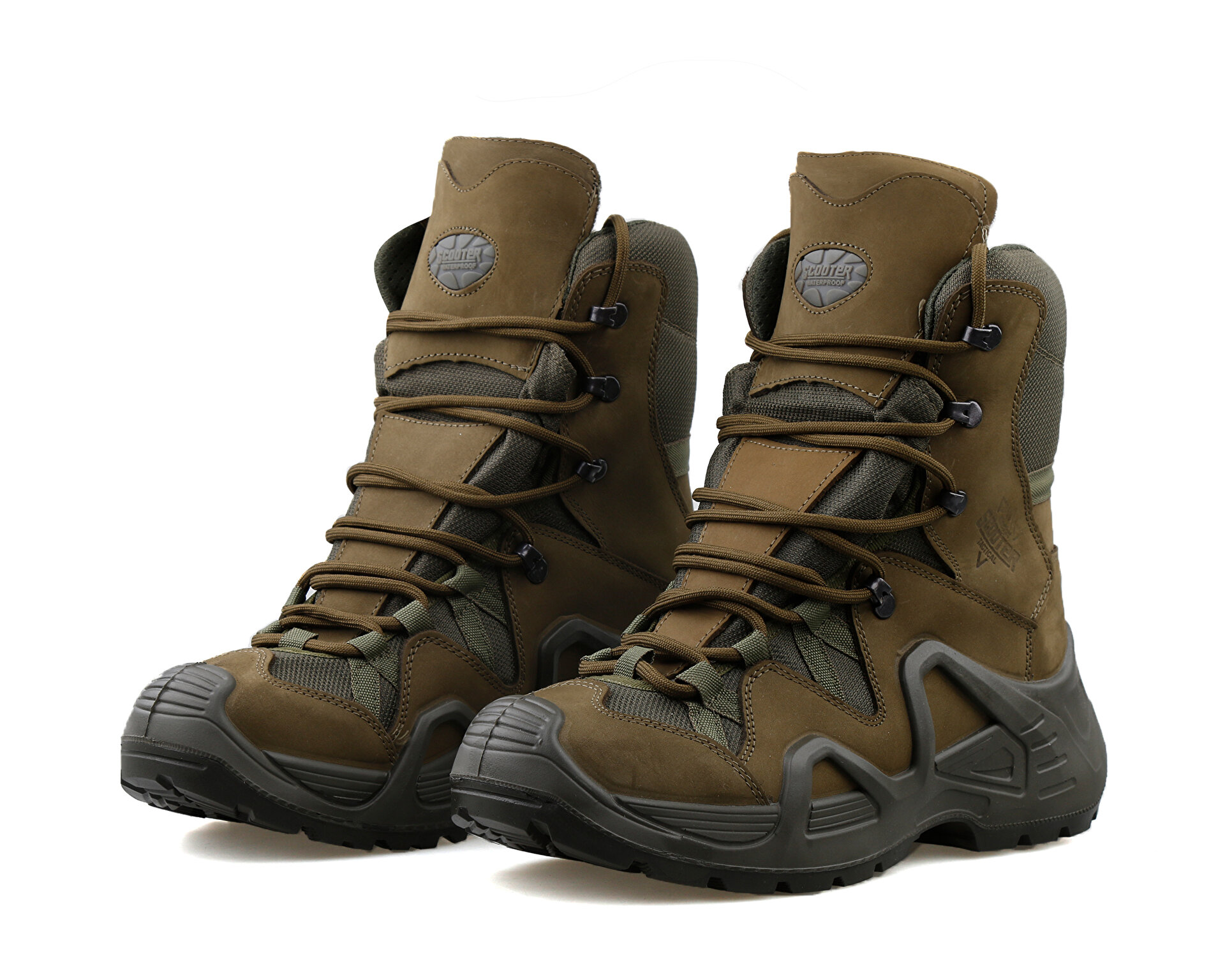 Scooter Erkek Nubuk Deri Haki Haki P1490NH-1