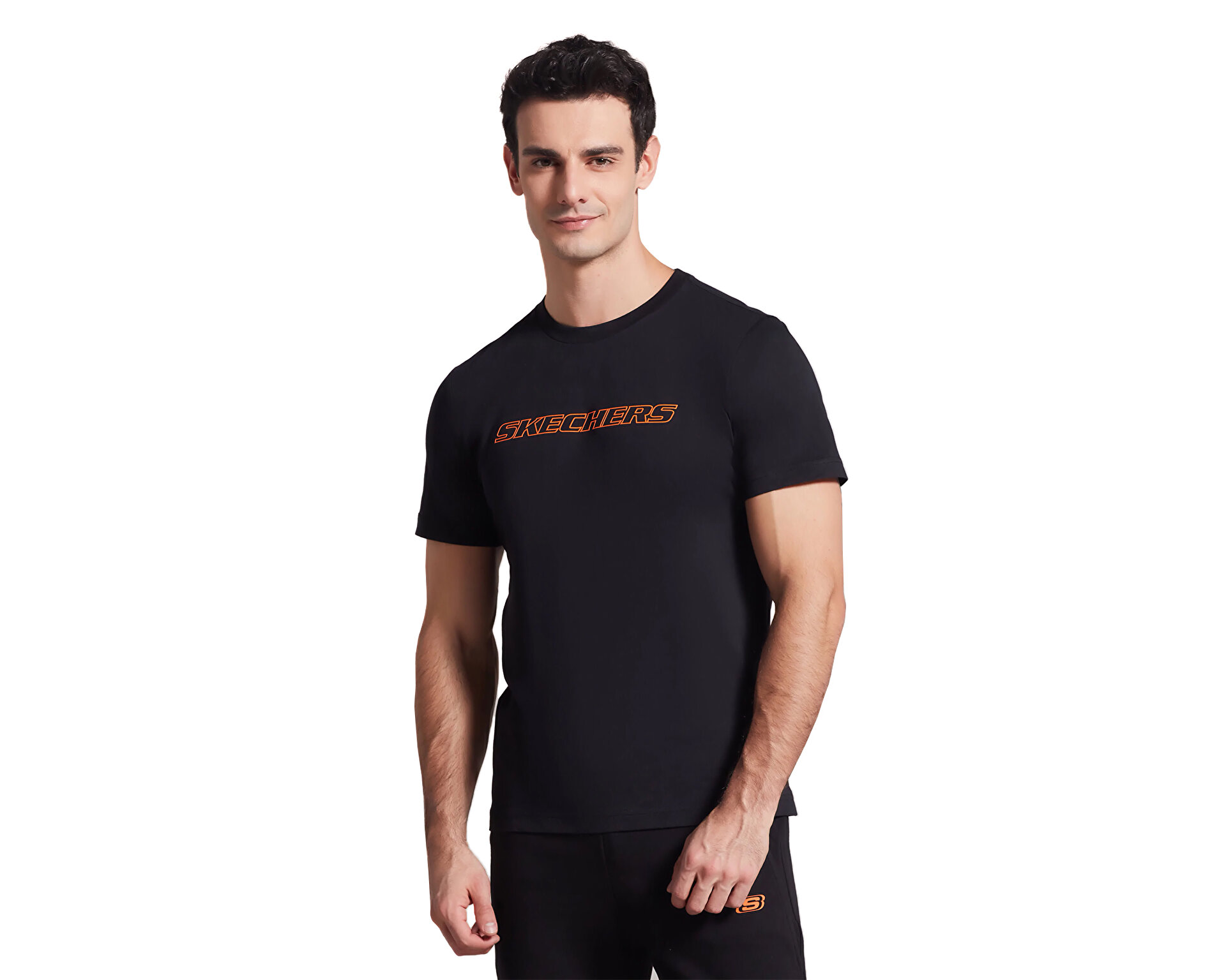 Skechers Erkek M Big Logo T-Shirt Siyah S202243-001