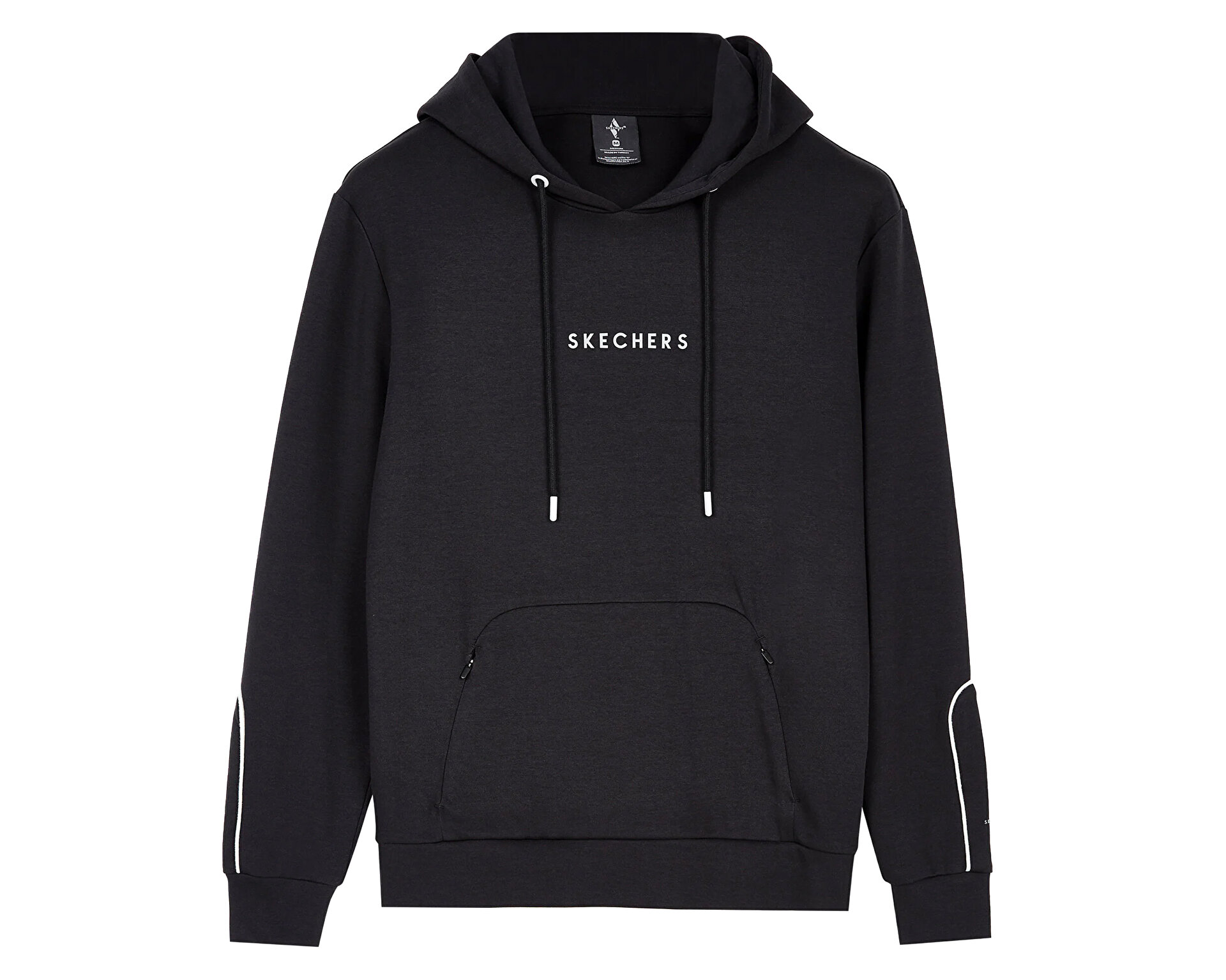ちょろ Skechers Erkek M 2Xi Lock Piping Detailed Hoodie Siyah S222198-001