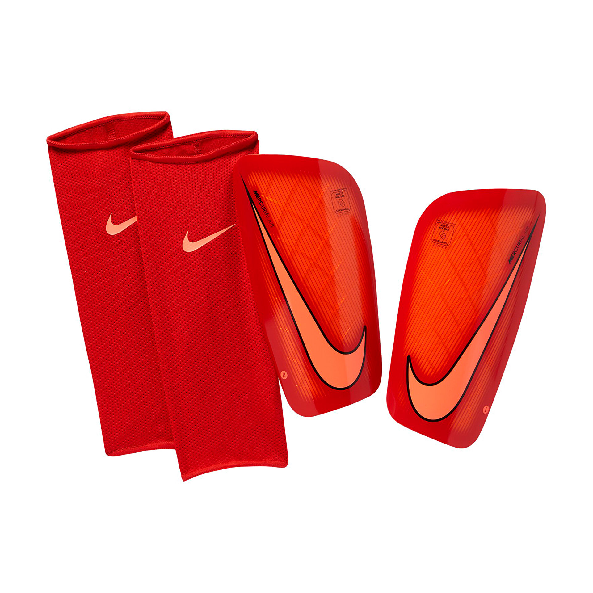 nike shin guard straps red