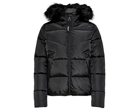 Only Kadın Onlmonica Short Puffer Jacket Siyah 15205638-BLACK