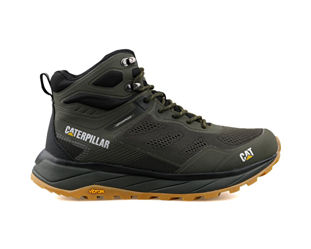 Cat Ayakkabısı Trekking Bot ve Ayakkabıları 013M101138 Lennox Haki Deri Tekstil - Görsel 2