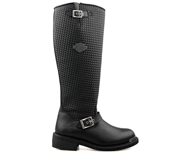 Harley Davidson Ayakkabı Bot Zoe Hi Black Yaglı Deri - Görsel 2