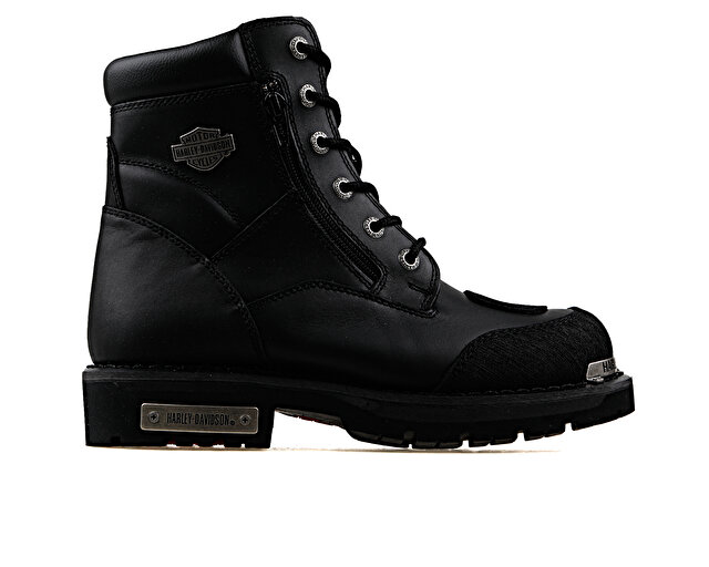 Harley Davidson Ayakkabı Bot Renshaw Black Yagli Deri - Görsel 2