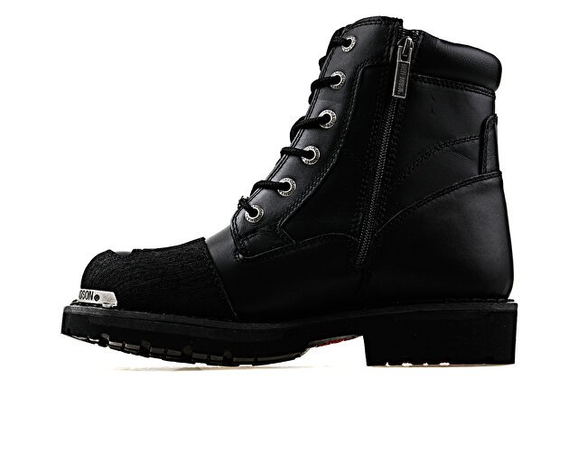 Harley Davidson Ayakkabı Bot Renshaw Black Yagli Deri - Görsel 3