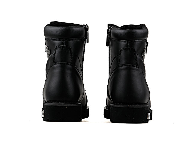 Harley Davidson Ayakkabı Bot Renshaw Black Yagli Deri - Görsel 5