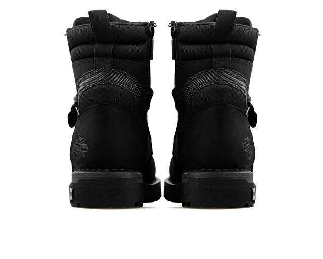 Harley Davidson Ayakkabı Bot Franco Wp Black Nubuk - Görsel 5