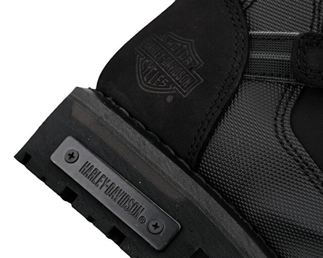 Harley Davidson Ayakkabı Bot Franco Wp Black Nubuk - Görsel 8