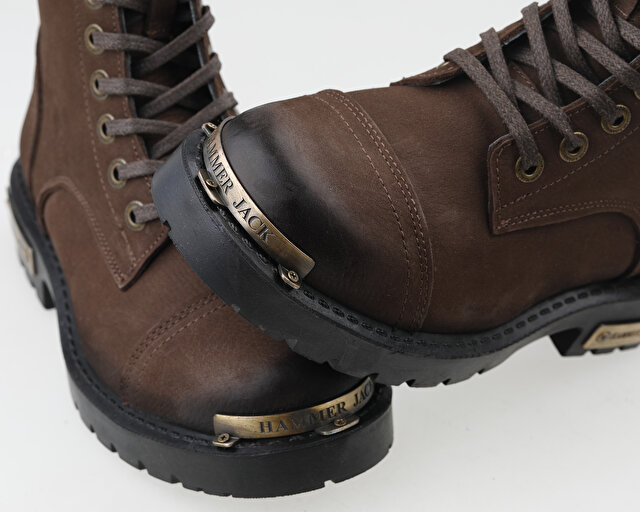 Hammer Jack Ayakkabı Bot 102 17600 G Kahve Yıkama Nubuk - Görsel 7