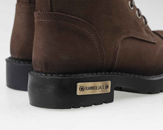 Hammer Jack Ayakkabı Bot 102 17600 M Kahve Yıkama Nubuk - Görsel 9
