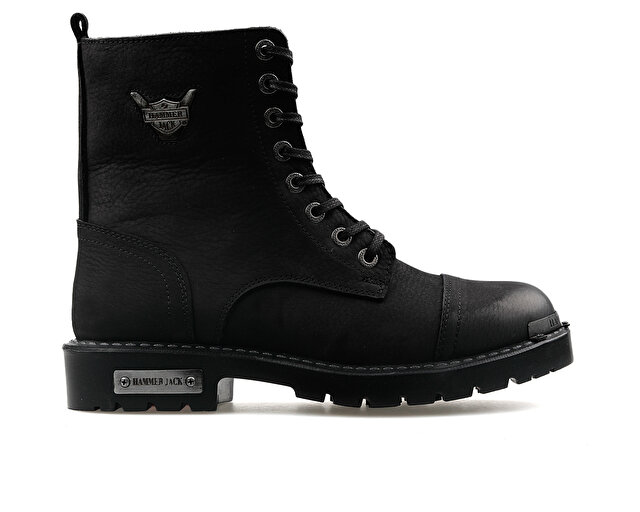 Hammer Jack Ayakkabı Bot 102 17600 M Siyah Yıkama Nubuk - Görsel 2