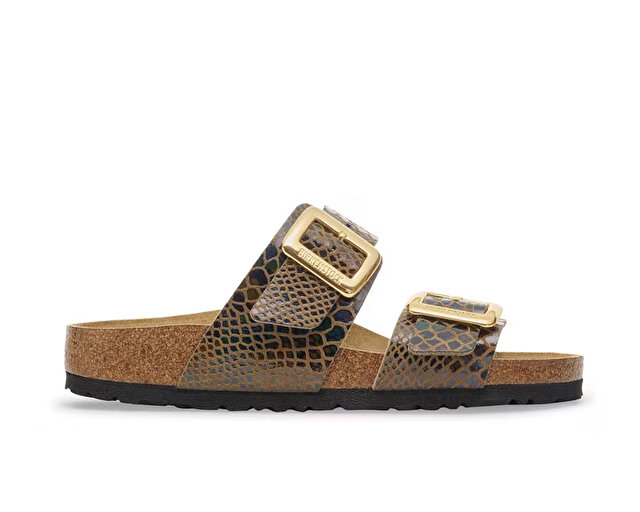 Birkenstock Ayakkabı Terlik SYDNEY CUSHION BUCKLE BF SHINY SNAKE - Görsel 2