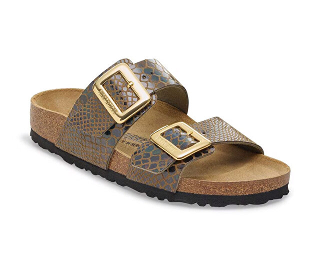 Birkenstock Ayakkabı Terlik SYDNEY CUSHION BUCKLE BF SHINY SNAKE - Görsel 3