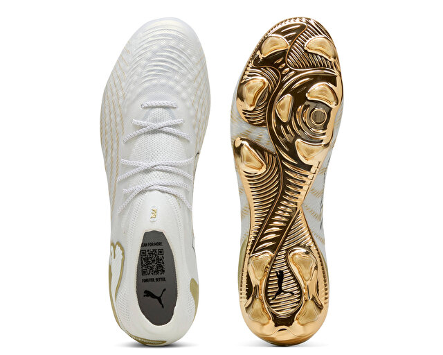 Puma Beyaz Puma Future 9 Futbol ayakkabısı Kramponlar ULTIMATE FG
