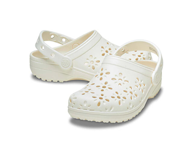 Crocs Ayakkabı Terlik CLASSIC FLORAL CUT OUT CLOG K - Görsel 4
