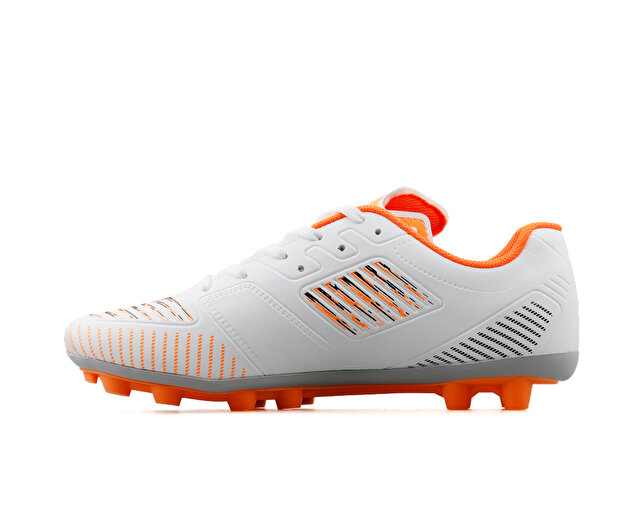 Jump Futbol ayakkabısı Kramponlar 27048 C White Black Orange - Görsel 3