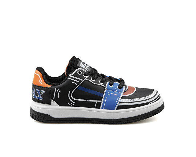 Jump Ayakkabı Günlük 28129 I Black Royal Orange - Görsel 2