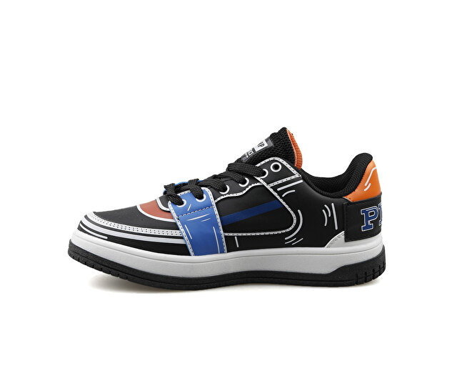 Jump Ayakkabı Günlük 28129 I Black Royal Orange - Görsel 3