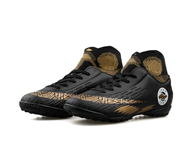 Jump Futbol ayakkabısı Kramponlar 28366 D Siyah Gold - Görsel 4