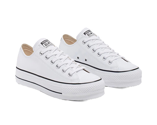 Converse Converse Beyaz Ayakkabı Günlük Chuck Taylor All Star Leather Platform Diğer | Korayspor Beyaz - 5. görsel