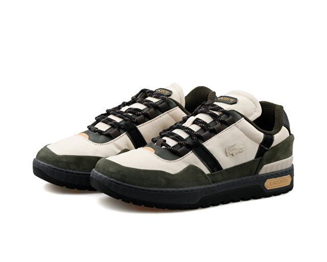 Lacoste Ayakkabı Günlük T-Clip Wntr 222 2 Sma Off Wht/Dk Grn - Görsel 4