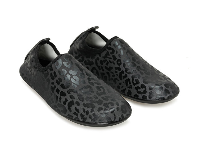 Peluche Ayakkabı Sandaletler BLACK LEOPARD - Görsel 2