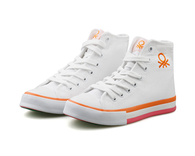 Ayakkabı Günlük BN 30189 BEYAZ TURUNCU - Görsel 4