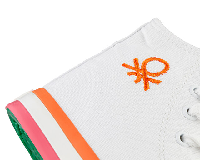 Ayakkabı Günlük BN 30189 BEYAZ TURUNCU - Görsel 8